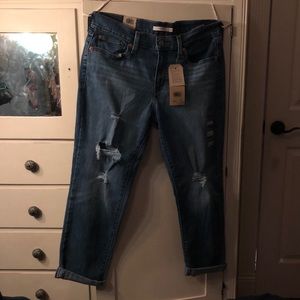 mid rise boyfriend jeans